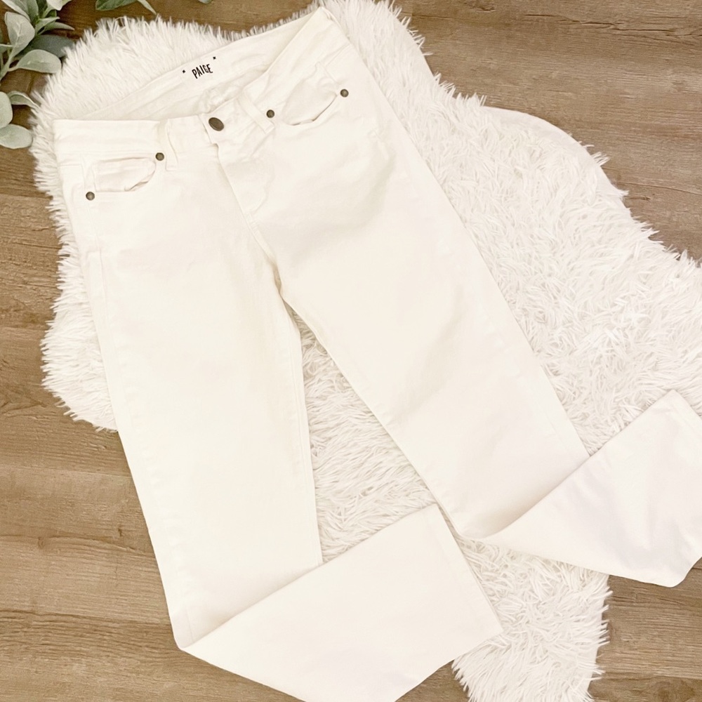 Paige White Skyline Skinny Jeans 27